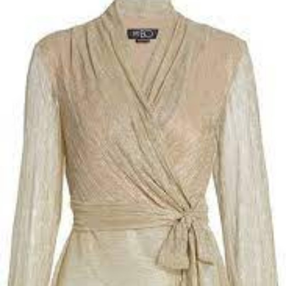 PatBO lurex wrap top